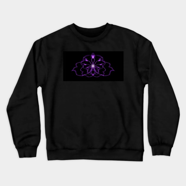 Abstract purple butterfly Crewneck Sweatshirt by CreaKat